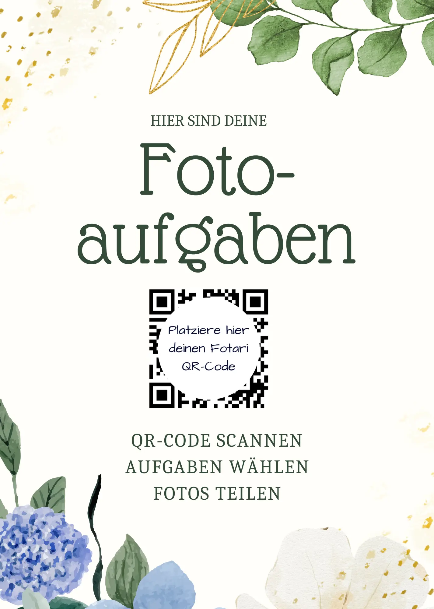 Kartenvorlage für Fotari