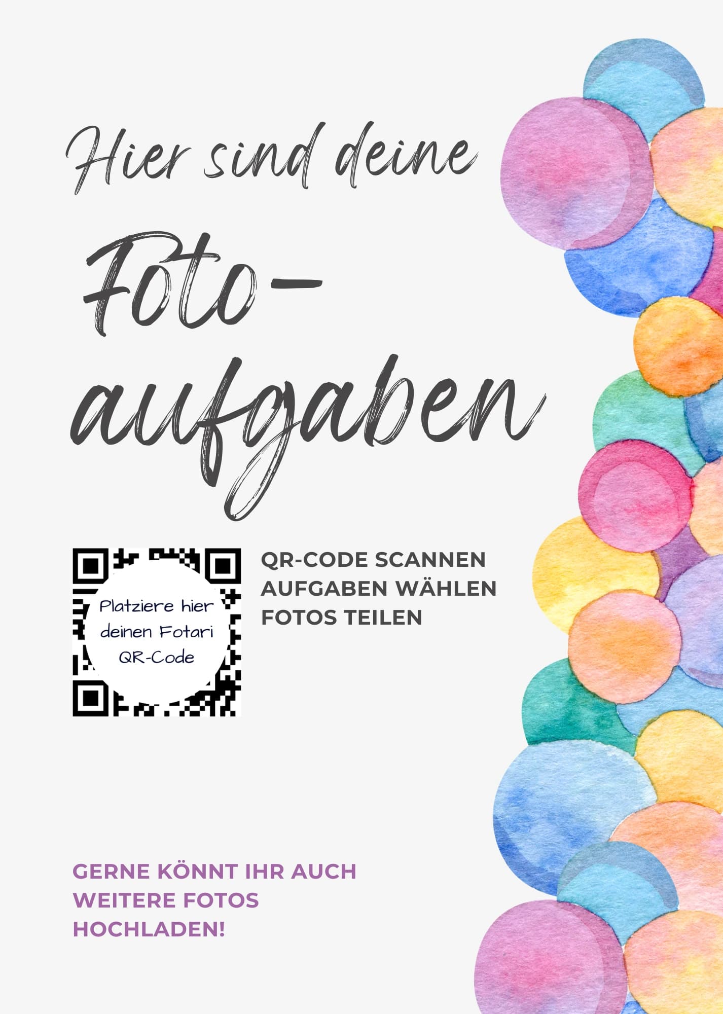 Kartenvorlage für Fotari