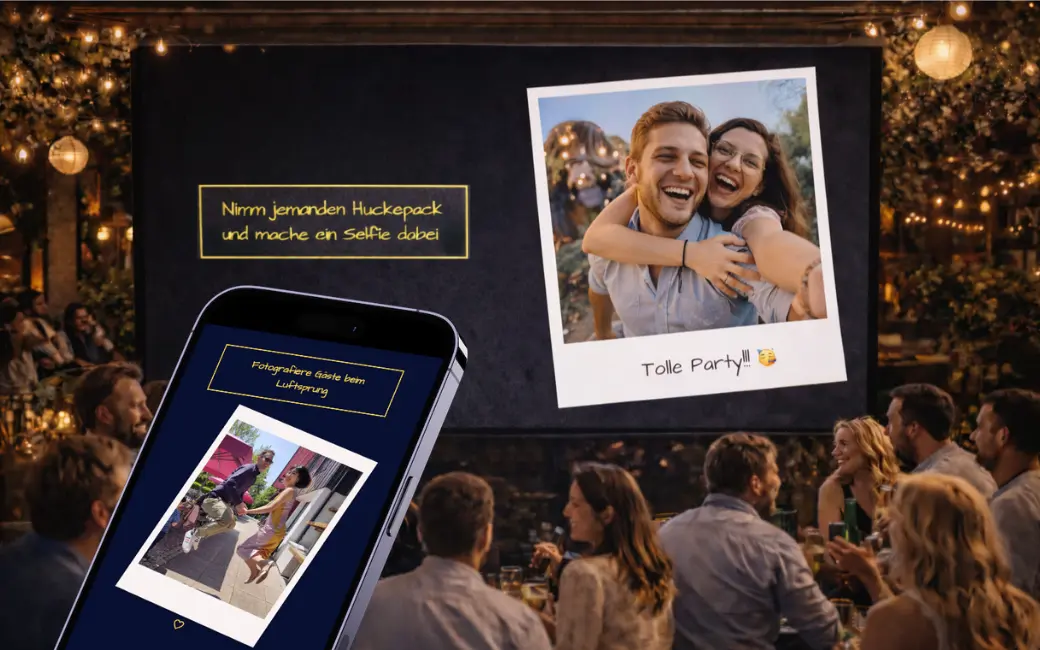 Fotari-Galerie auf dem Handy und auf der Leinwand