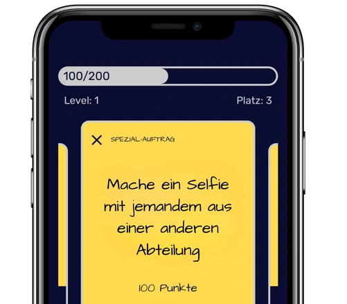 Beispiel einer Fotari-Aufgabe auf dem Handy