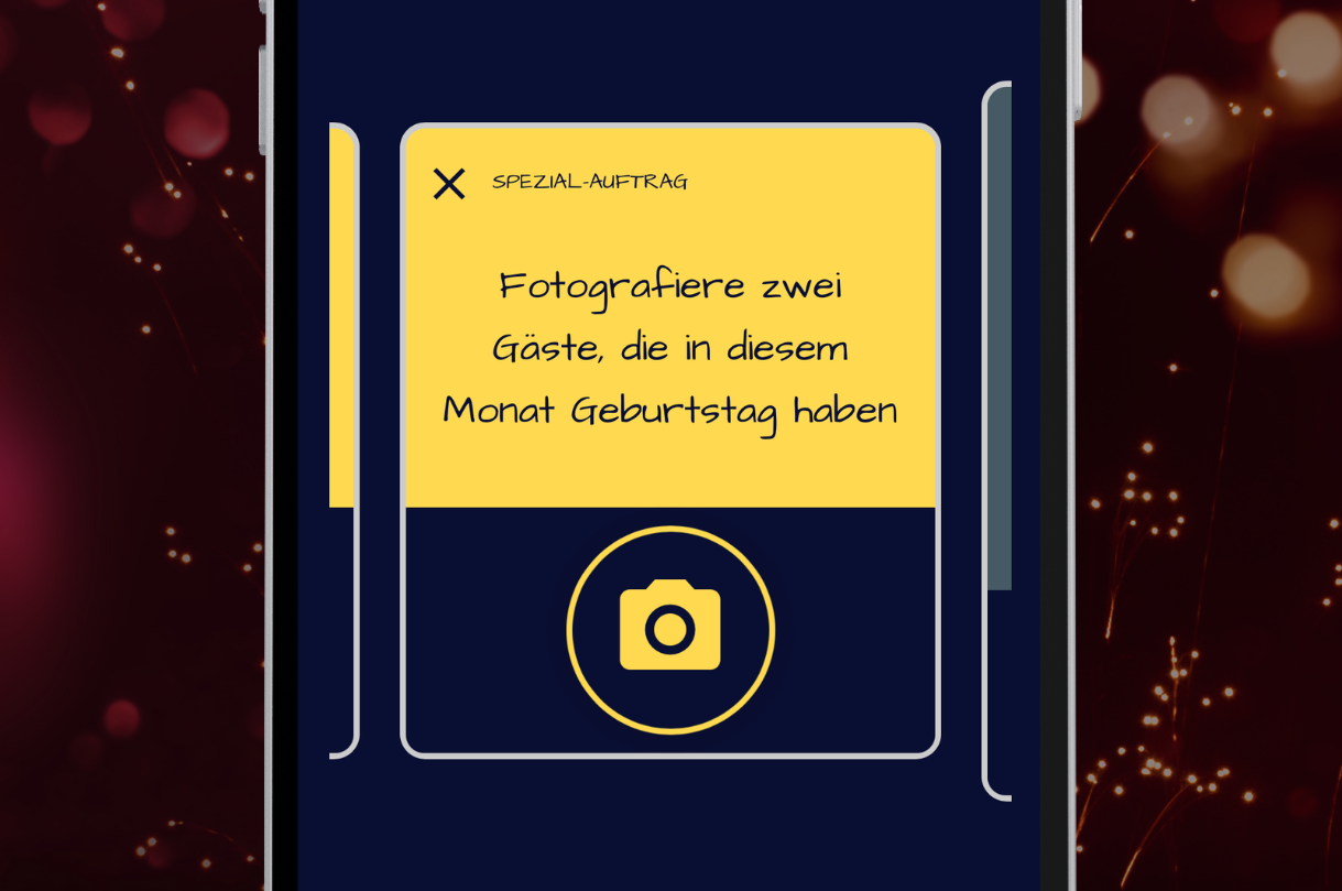 Screenshot von Fotari auf dem Smartphone: Verschiedene Fotoaufgaben zur Auswahl